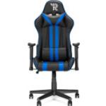 Sedie blu in acciaio con schienale regolabile da gaming 