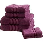Asciugamani color prugna 30x30 di cotone da bagno 