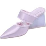RAS 7637 slingback donna in velluto rosa PINK, 37