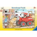 Puzzle incorniciati cantiere da 15 pezzi per età 2-3 anni Ravensburger 