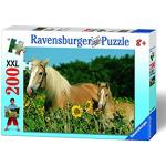 Puzzle classici a tema cavalli cavalli e stalle da 200 pezzi Ravensburger 