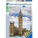 Puzzle classici a tema Big Ben per bambini da 1500 pezzi per età oltre 12 anni Ravensburger 