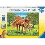 Puzzle classici scontati a tema cavalli per bambini cavalli e stalle da 100 pezzi per età 5-7 anni Ravensburger 