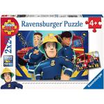 Ravensburger Italy Fireman Sam Il Pompiere Puzzle, 2x24 Pezzi, Multicolore, 09042