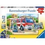 Puzzle classici per bambini pompieri da 12 pezzi per età 2-3 anni Ravensburger 