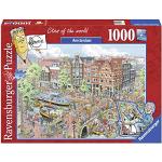 Puzzle classici a tema città da 1000 pezzi Ravensburger 