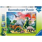 Ravensburger - Puzzle Dinosauri, 100 Pezzi XXL, Et