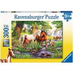 Puzzle giganti a tema animali per bambini cavalli e stalle da 300 pezzi per età 9-12 anni Ravensburger 
