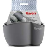 Rayen Grigio Organizer Resistente e Flessibile | per Doppio lavello, Medidas: 12,5 x 9,5 cm