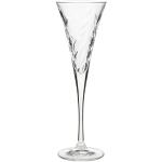 RCR Cristalleria Italiana S.p.a. Linea Laurus | Flute da Acqua e Champagne in Vetro Bicchieri Moderni Set 6 Biccheri di Cristallo da 16 cl