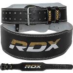 RDX Cintura per Sollevamento Pesi Palestra Fitness, Pelle Bovina, Supporto Lombare Imbottito da 4" e 6", 10 Fori Regolabili, Powerlifting Bodybuilding Deadlifts Squat Esercizio Allenamento