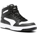 Sneakers alte larghezza A scontate nere di gomma con stringhe per Donna Puma Rebound Lay-Up 