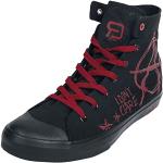 RED by EMP Unisex Sneakers Nere e Rosse con Stampa EU41