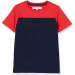 Marchio Amazon - RED WAGON T-shirt Colour-Block Bambino, Rosso (Classic Red/navy), 104, Label:4 Years