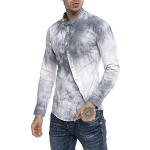 Magliette & T-shirt asimmetriche casual grigie S batik traspiranti manica lunga per Uomo Redbridge 