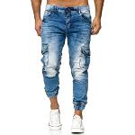 Jeans elasticizzati vita 33 casual blu di cotone per Uomo Redbridge 