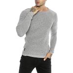 Pullover slim fit casual grigio XL traspirante per Uomo Redbridge 
