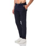 Pantaloni & Pantaloncini vita 33 eleganti blu scuro di cotone per Uomo Redbridge 