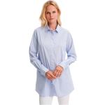 Bluse eleganti blu L taglie comode a righe oeko-tex sostenibili per Donna Redgreen 