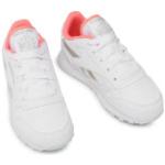 Reebok Cl Leather Junior White Chalk Blue Twisted Coral 29 Bianco