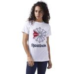 Magliette & T-shirt classiche bianche S di cotone monospalla per Donna Reebok Classic 