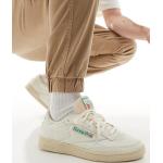 Sneakers stringate larghezza C scontate bianco sporco numero 44 di gomma antiscivolo per Donna Reebok Club C 