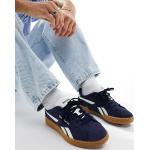 Sneakers stringate larghezza C blu navy numero 42 di gomma antiscivolo per Donna Reebok Club C 
