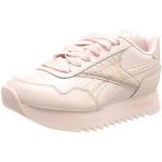 Sneakers larghezza E scontate casual rosa numero 38 con stringhe platform per Donna Reebok Royal 