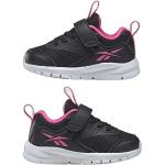 Sneakers larghezza E casual nere numero 37 di tessuto sintetico chiusura velcro per Donna Reebok Rush Runner 4 
