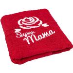 Asciugamani rossi 50x100 di cotone da bagno 
