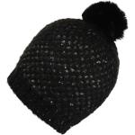 Cappelli invernali scontati eleganti neri di pile con paillettes per Donna Regatta 