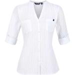 Bluse scontate eleganti bianche 3 XL di cotone a righe Bio sostenibili traspiranti mezza manica per Donna Regatta 