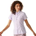 Camicie eleganti viola 3 XL in poliestere mezza manica con manica corta per Donna Regatta 