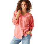 Bluse eleganti rosa XL di cotone all over sostenibili traspiranti per Donna Regatta 