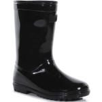 Stivali scontati neri numero 35 in PVC impermeabili da pioggia per Donna Regatta 
