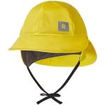 Reima Cappello antipioggia Rainy per bambini in materiale flessibile – Impermeabile per bambini con dettagli riflettenti e colonna d'acqua minimo 10.000 mm, giallo., 54 cm