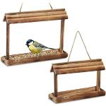 Mangiatoie in legno di abete per uccelli Relaxdays 