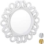 Specchio Rotondo da Parete Ø 60 cm Specchio Bagno Tondo Specchio con  Cornice in Alluminio Specchio da Muro - Bianco opaco [en.casa]