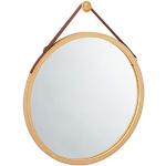 Specchi rotondi moderni in legno di bambù diametro 45 cm Relaxdays 