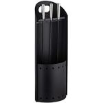 Sets accessori moderni neri in acciaio inox 4 pezzi per caminetto Relaxdays 
