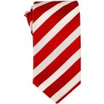 Cravatte regimental rosse a righe per Uomo 