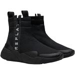 Sneakers alte larghezza E casual nere numero 38 per Donna Replay 