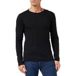 Magliette & T-shirt casual nere S traspiranti a girocollo manica lunga con scollo rotondo per Uomo Replay 