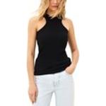 Magliette & T-shirt Slim Fit scontate nere XS per Donna Replay 