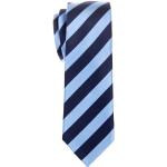 Cravatte regimental azzurre in microfibra a righe per Uomo Retreez 