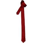 Cravatte slim rosse in poliestere a righe per Uomo Retreez 