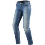 Jeans azzurri di policotone da moto per Donna Rev'it 