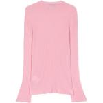 Maglie scontate rosa 3 XL a girocollo manica lunga con girocollo per Donna Versace 