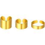 Anelli regolabili dorati 17 mm placcato oro per Donna 