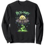 Felpe nere S in twill per Donna Rick and Morty 